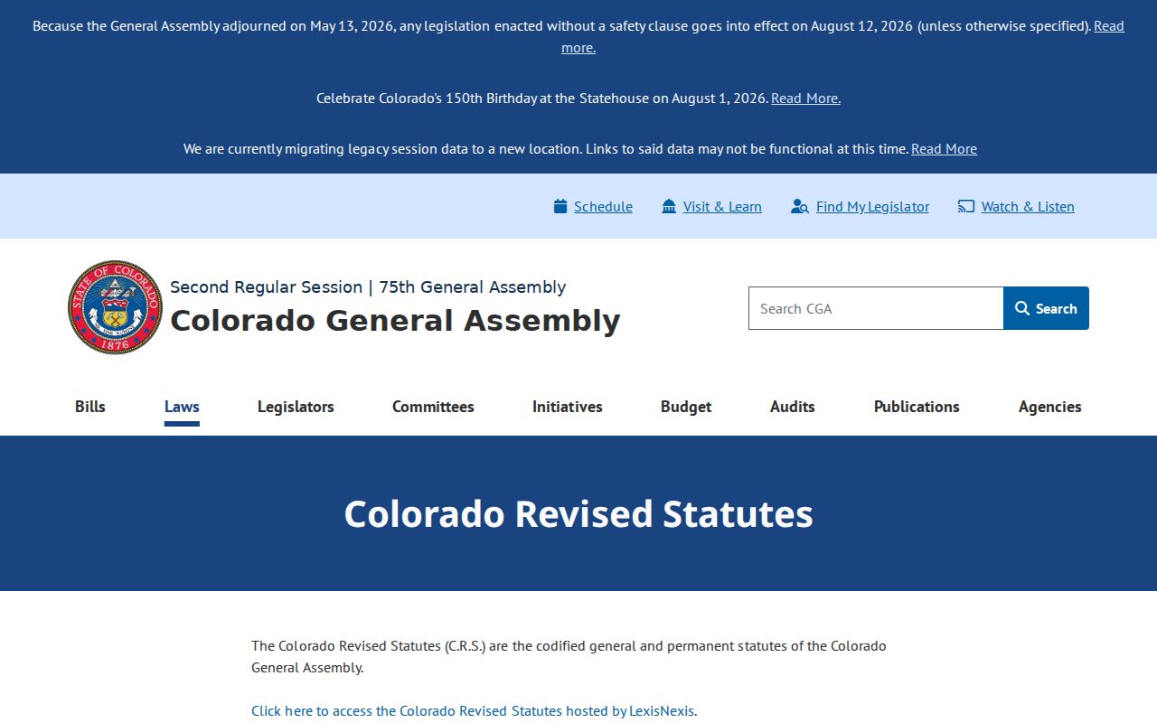 Montezuma County arrest records Colorado Revised Statutes source