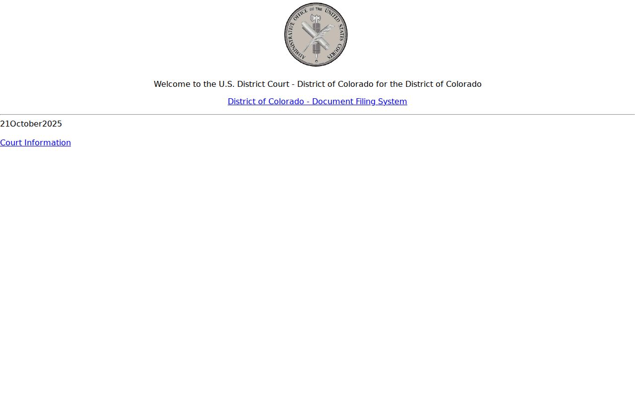Montezuma County District Court records federal CM ECF login