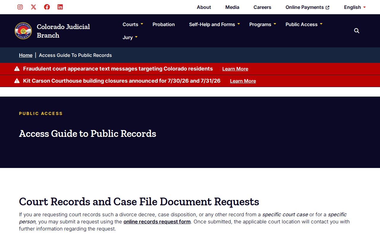 Montezuma County court records public access guide